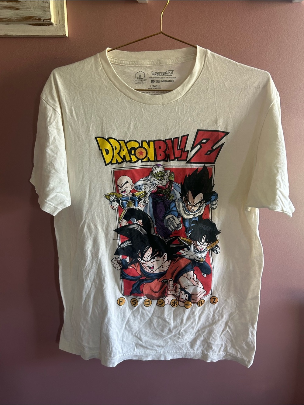 Dragon Ball Z White Graphic Tee – Anime Character Print